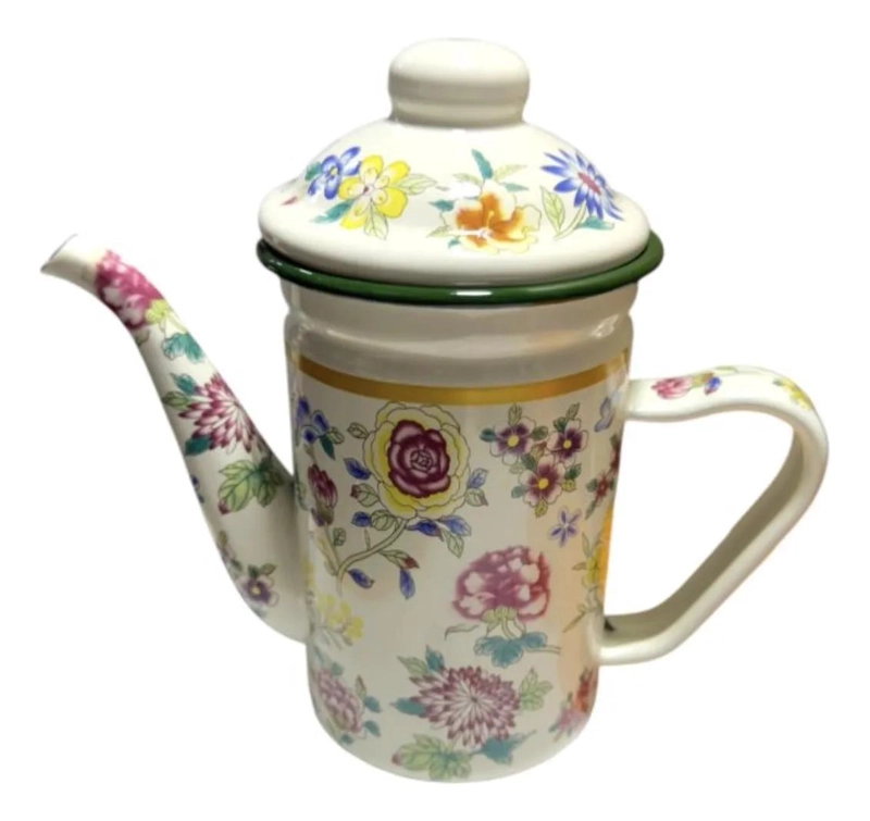 TETERA ENLOZADA DE 600 ML CON INFUSOR DE ACERO INOXIDABLE - 5