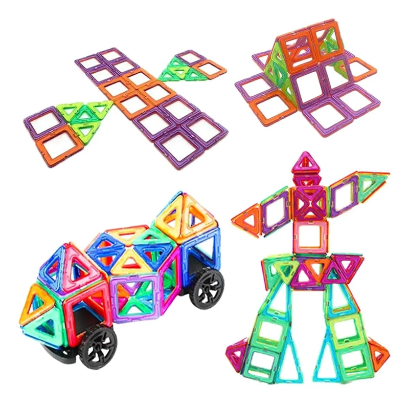 JUEGO DE BLOQUES MAGNE TICOS PARA NIÑOS 30 PIEZAS - 1