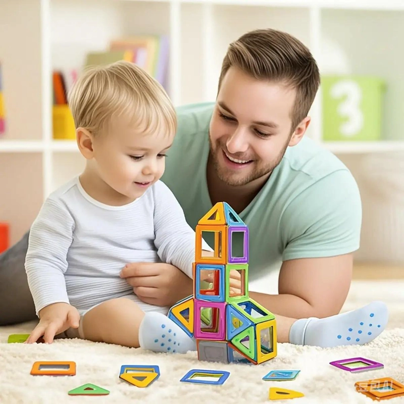JUEGO DE BLOQUES MAGNE TICOS PARA NIÑOS 30 PIEZAS - 7