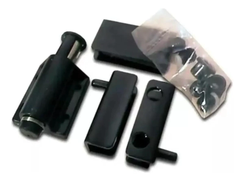 SET DE 4 BISAGRAS PARA PUERTA DE VIDRIO CON RETEN - 1