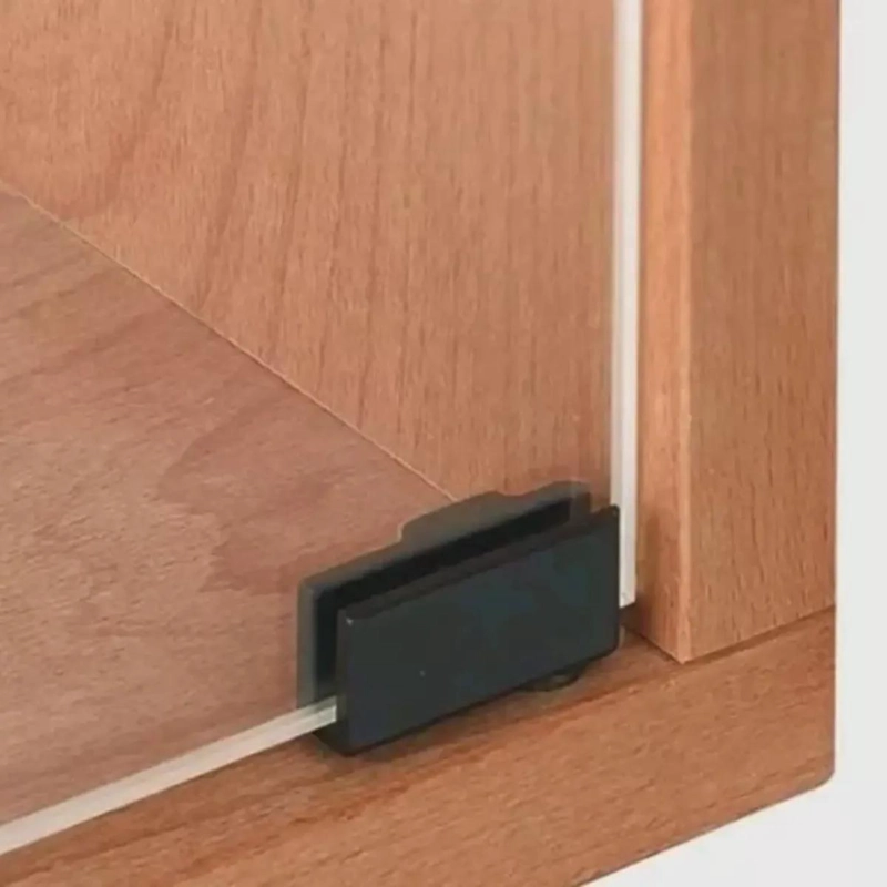 SET DE 4 BISAGRAS PARA PUERTA DE VIDRIO CON RETEN - 5
