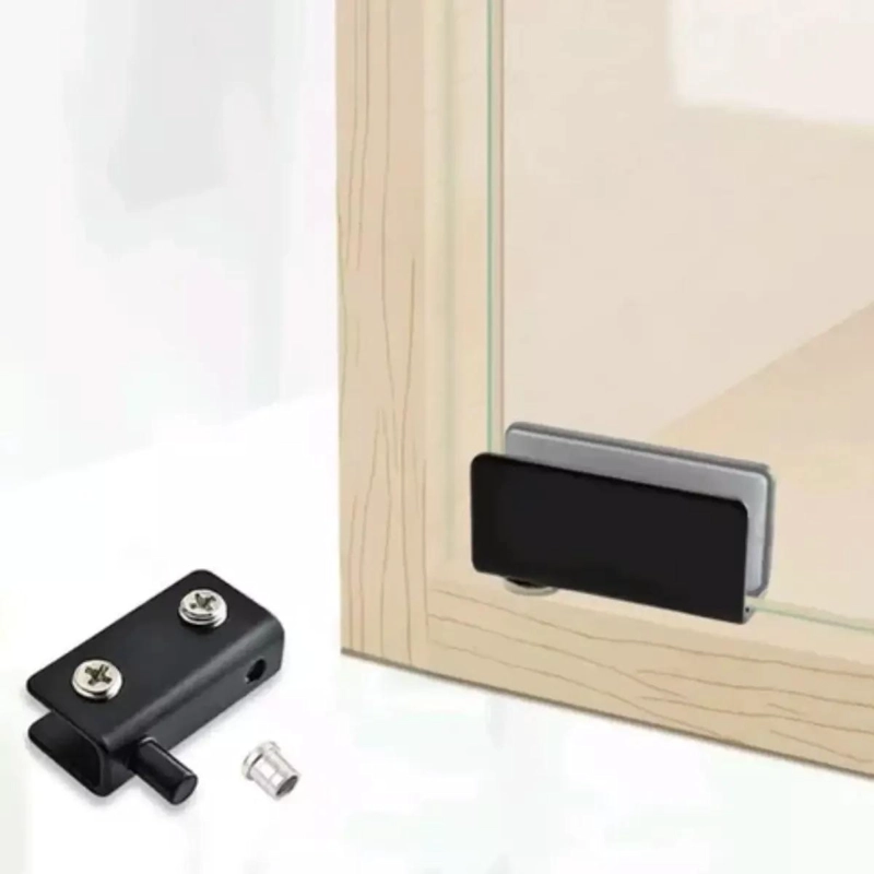 SET DE 4 BISAGRAS PARA PUERTA DE VIDRIO CON RETEN - 6