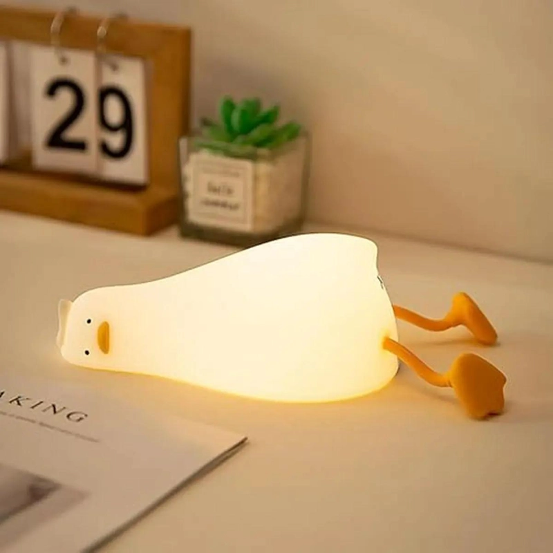 LAMPARA RECARGABLE DE PATO ACOSTADO PARA NIÑOS - 1