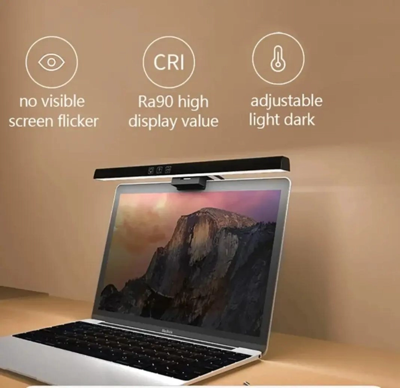 LAMPARA LED DE ESCRITORIO PARA MONITOR DE 30 CM CON CONTROL TACTIL - 6