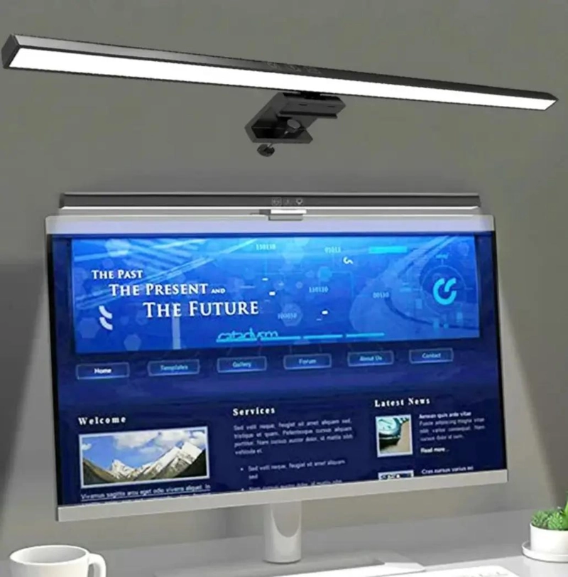 LAMPARA LED DE ESCRITORIO PARA MONITOR DE 30 CM CON CONTROL TACTIL - 7