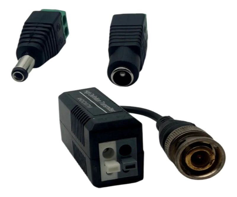 KIT DE 6 BALUNS DE VIDEO HD CON CONECTORES DE ENERGIA - 5