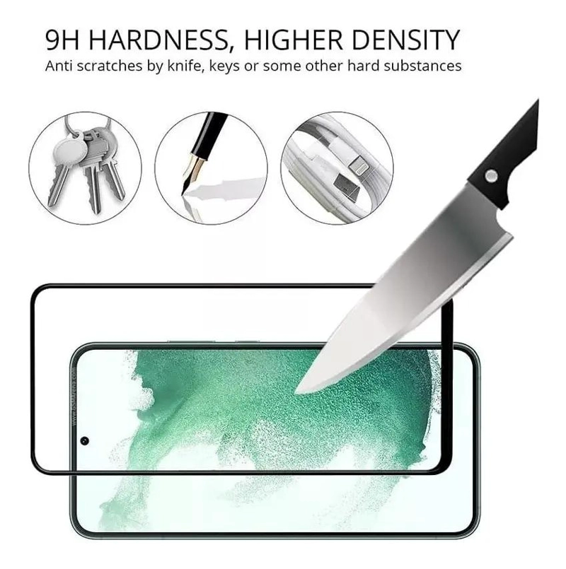 LAMINA DE VIDRIO TEMPLADO PARA PROTECCION DE PANTALLA GALAXY S22 PLUS - 3