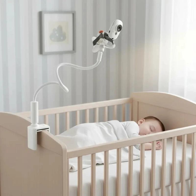 SOPORTE AJUSTABLE UNIVERSAL PARA MONITOR Y CAMARA DE BEBE - 10