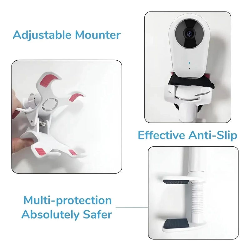 SOPORTE AJUSTABLE UNIVERSAL PARA MONITOR Y CAMARA DE BEBE - 4