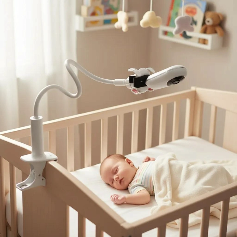 SOPORTE AJUSTABLE UNIVERSAL PARA MONITOR Y CAMARA DE BEBE - 10