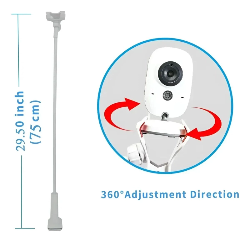 SOPORTE AJUSTABLE UNIVERSAL PARA MONITOR Y CAMARA DE BEBE - 2
