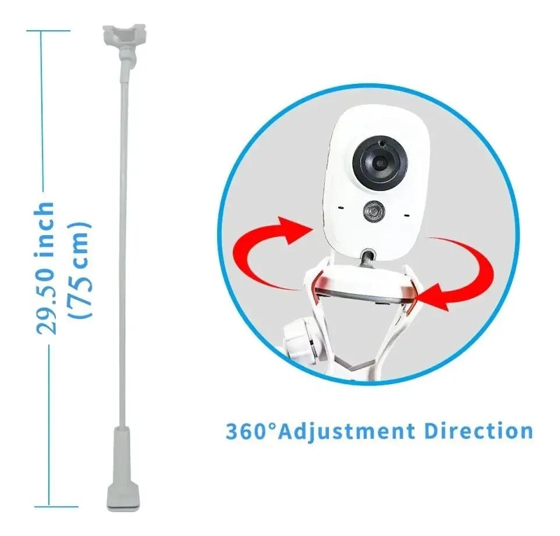 SOPORTE AJUSTABLE UNIVERSAL PARA MONITOR Y CAMARA DE BEBE - 6