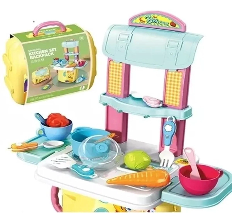 SET DE COCINA MINI CHEF CON MOCHILA Y 30 ACCESORIOS - 4