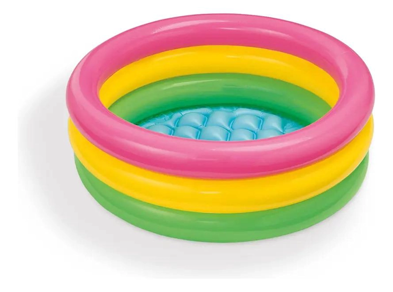 PISCINA INFLABLE PARA BEBE S 61X22 CM DISEÑO COLORIDO - 1