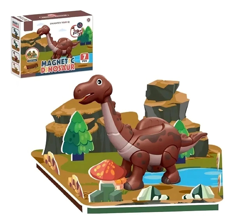 BLOQUES MAGNE TICOS DE DINOSAURIOS PARA JUEGOS DIDACTICOS - 2