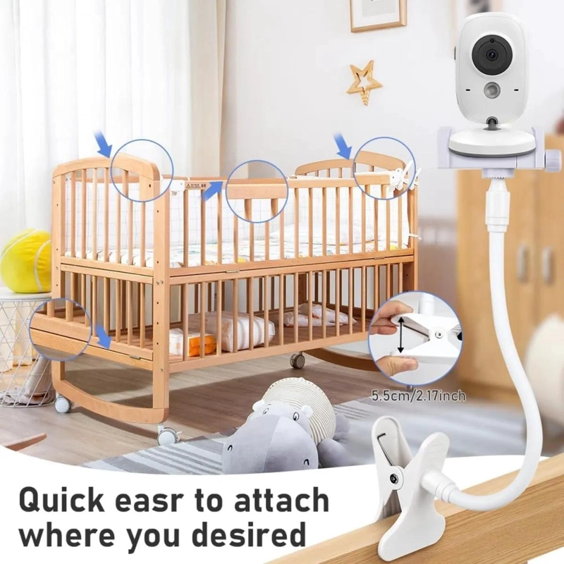 SOPORTE AJUSTABLE UNIVERSAL PARA MONITOR Y CAMARA DE BEBE - 6