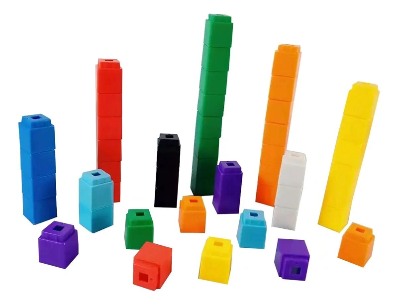 CUBOS CONECTORES EDUCATIVOS PARA MATEMATICAS 100 PIEZAS - 3