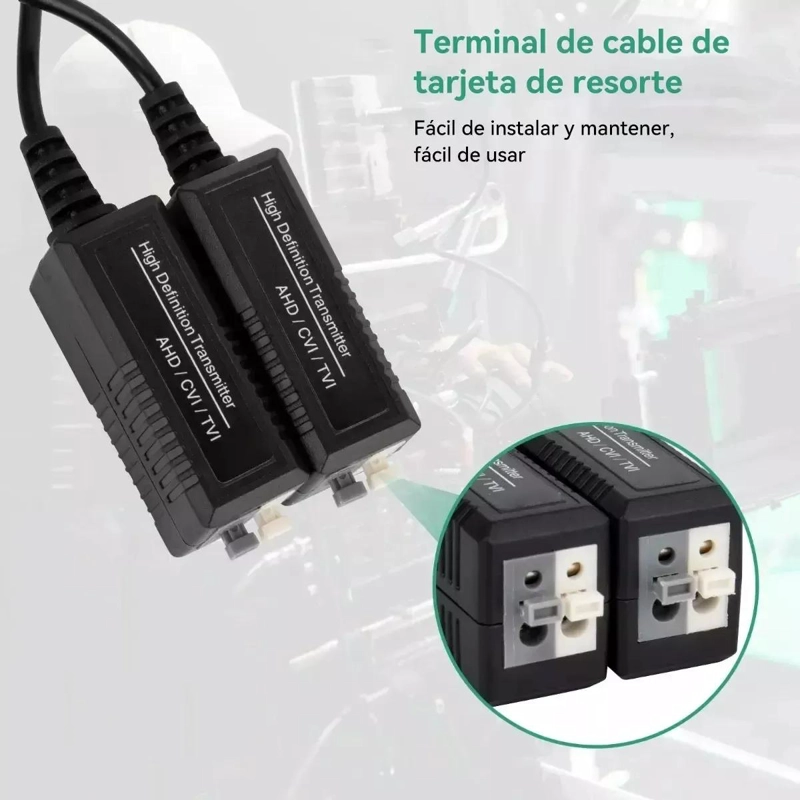 KIT DE 6 BALUNS DE VIDEO HD Y CONECTORES DE ENERGIA - 10