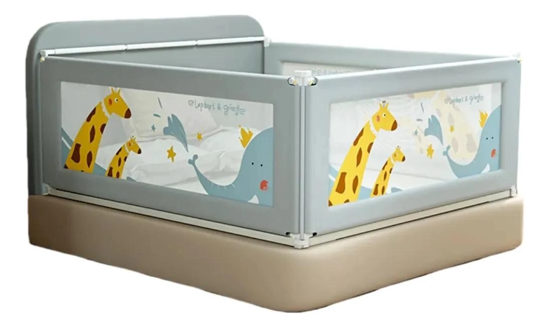 BARANDA DE SEGURIDAD AJUSTABLE PARA CAMA DE BEBE  150 CM - 1
