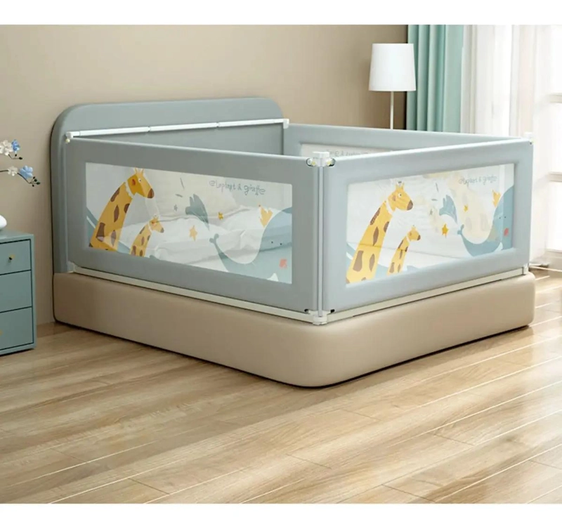 BARANDA DE SEGURIDAD AJUSTABLE PARA CAMA DE BEBE  150 CM - 4
