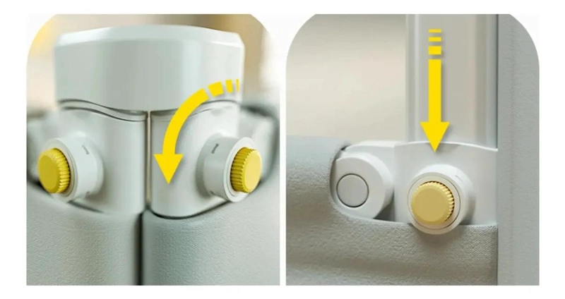 BARANDA DE SEGURIDAD AJUSTABLE PARA CAMA DE BEBE  150 CM - 5