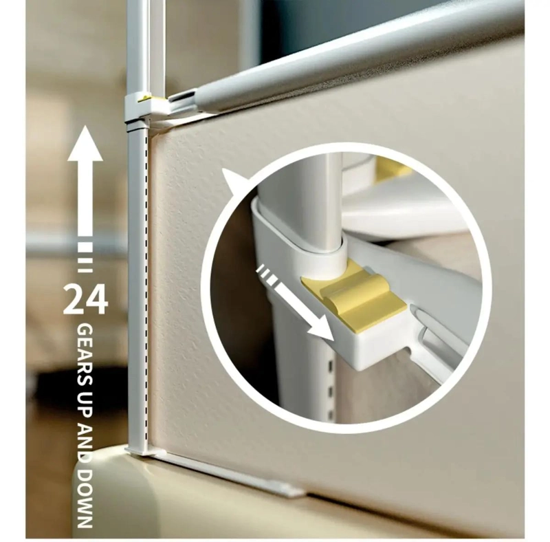 BARANDA DE SEGURIDAD AJUSTABLE PARA CAMA DE BEBE  150 CM - 7