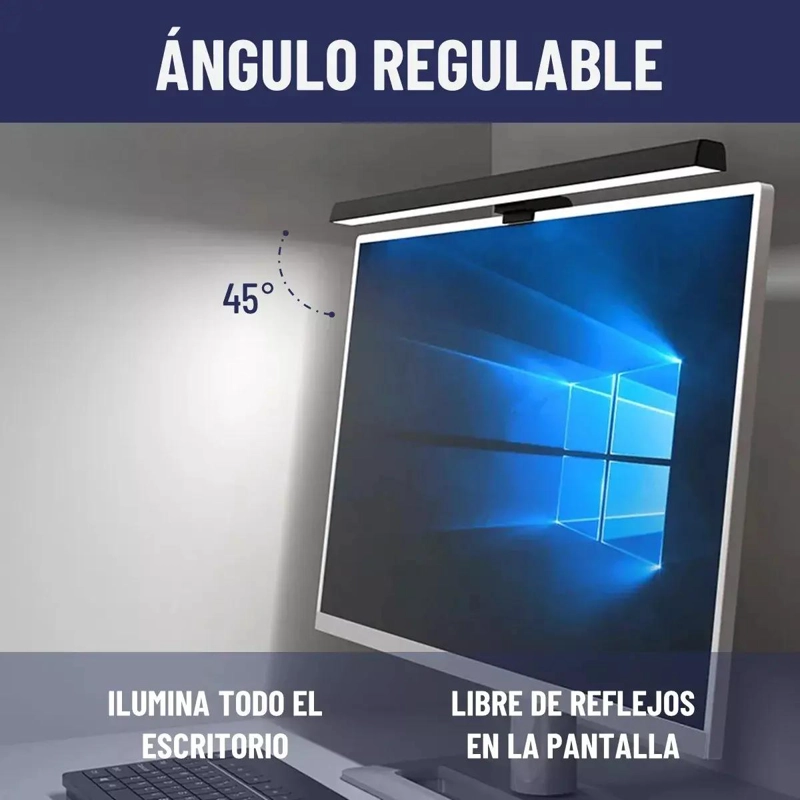 LUZ LED REGULABLE PARA MONITOR CON CLIP Y PROTECCION OCULAR - 4