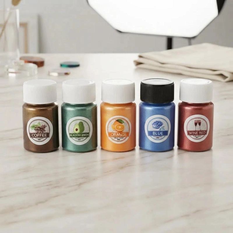 KIT DE 5 PIGMENTOS MICA EN POLVO PARA CREACIONES ARTISTICAS - 1