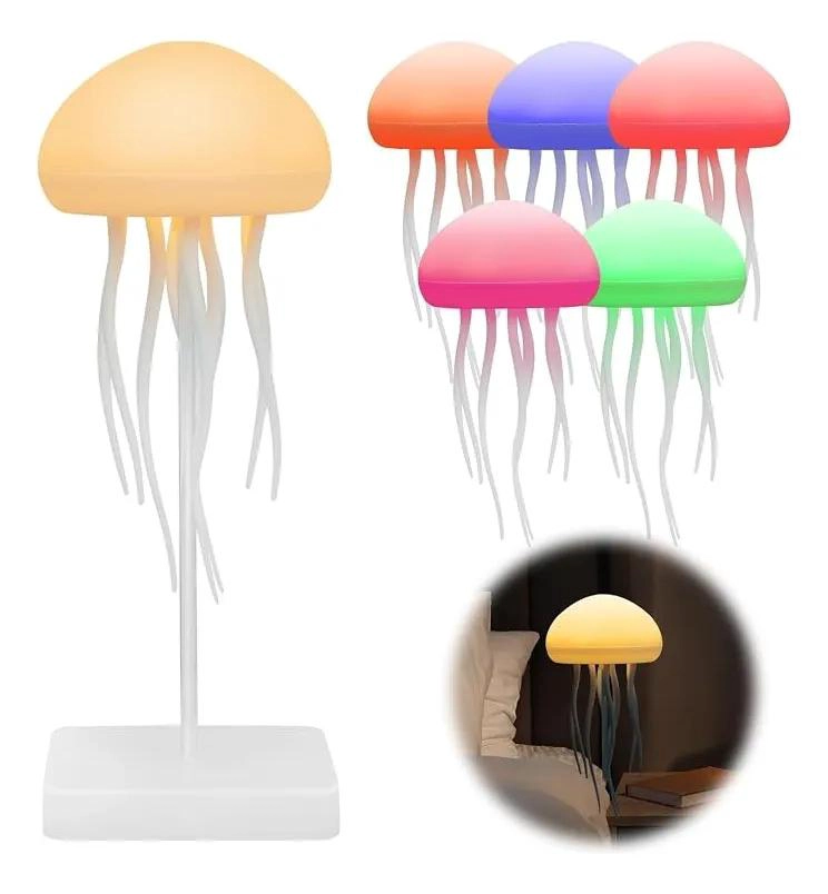 LAMPARA LED MEDUSA RGB CON MOVIMIENTO Y LUZ SUAVE - 1
