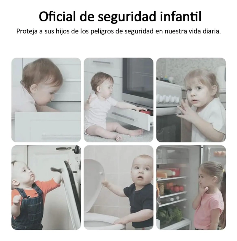 PACK DE SEGURIDAD INFANTIL PARA PUERTAS Y CAJONES - 6