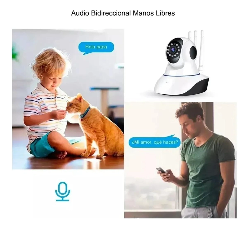 CAMARA IP WIFI HD MOTORIZADA 360° CON VISION NOCTURNA - 4