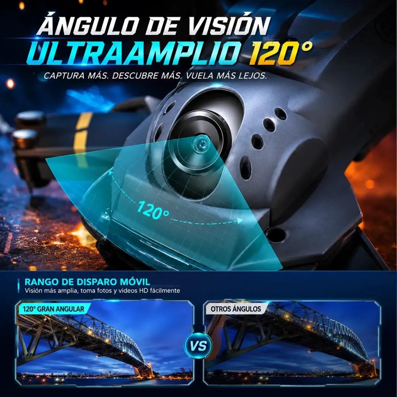DRONE PLEGABLE CON CAMARA 4K Y GIROS 360° - 7
