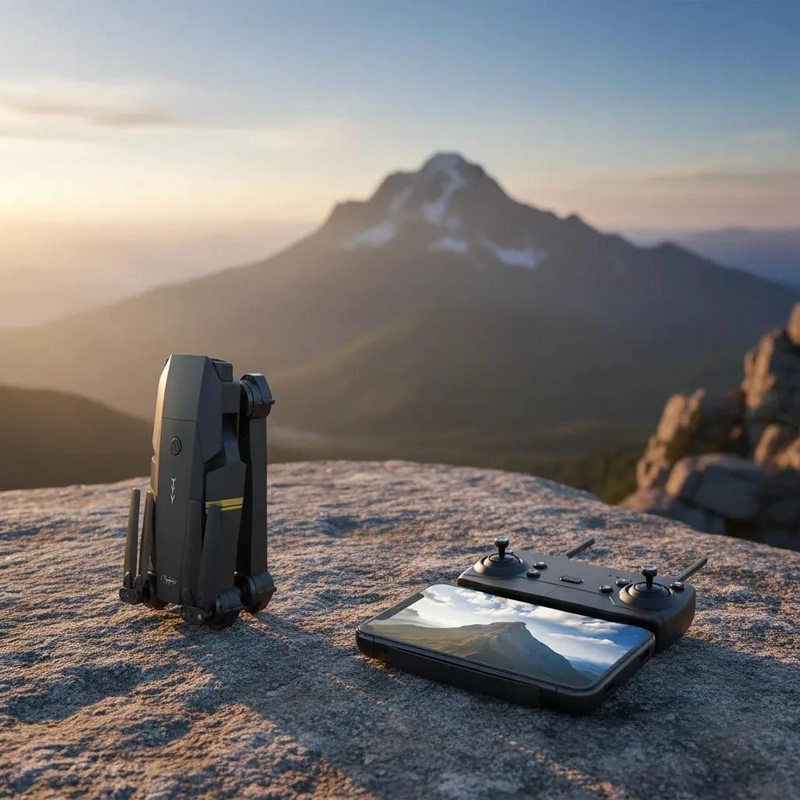 DRONE PLEGABLE CON CAMARA 4K Y GIROS 360° - 9