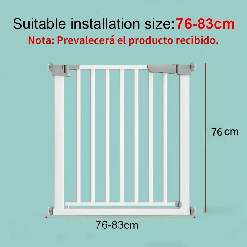 BARRERA DE SEGURIDAD AJUSTABLE PARA BEBE S Y MASCOTAS - 10