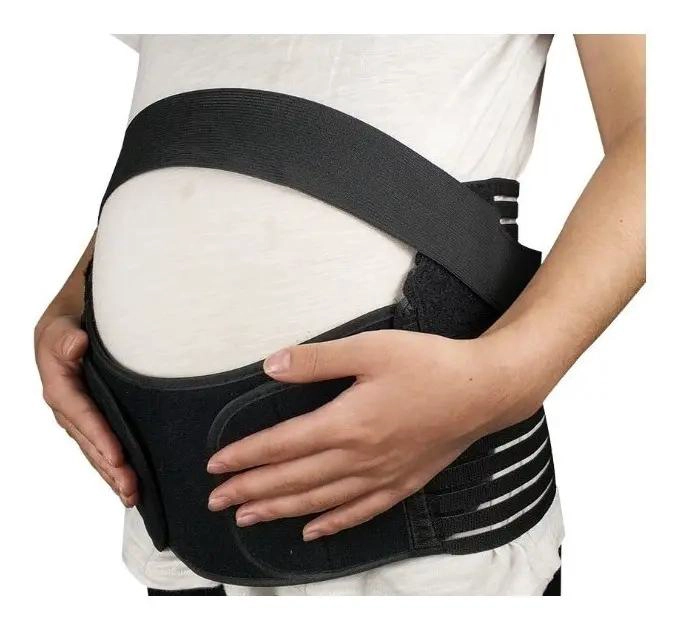FAJA PRENATAL AJUSTABLE PARA EMBARAZADAS CON TIRANTES DE APOYO - 1