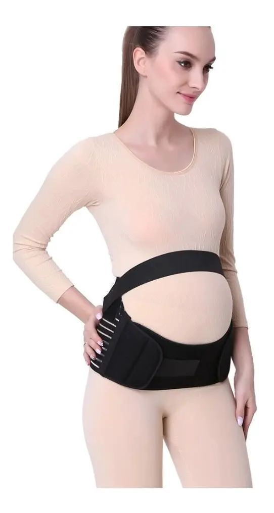 FAJA PRENATAL AJUSTABLE PARA EMBARAZADAS CON TIRANTES DE APOYO - 2