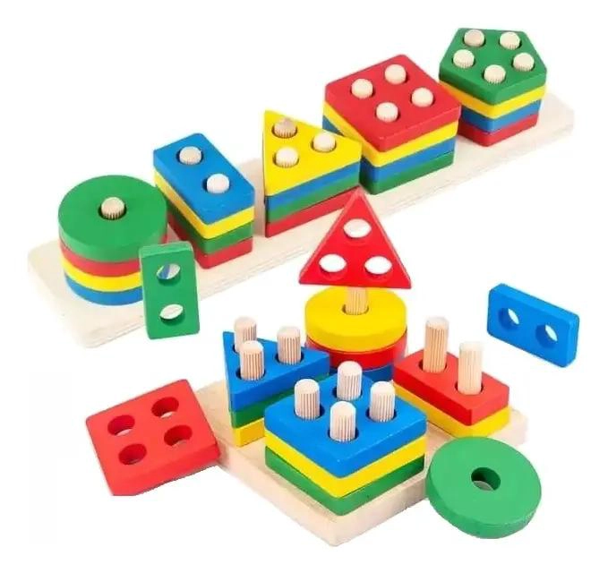 JUEGO EDUCATIVO DE BLOQUES DE CONSTRUCCION PARA NIÑOS - 1