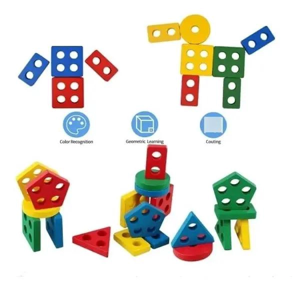 JUEGO EDUCATIVO DE BLOQUES DE CONSTRUCCION PARA NIÑOS - 7