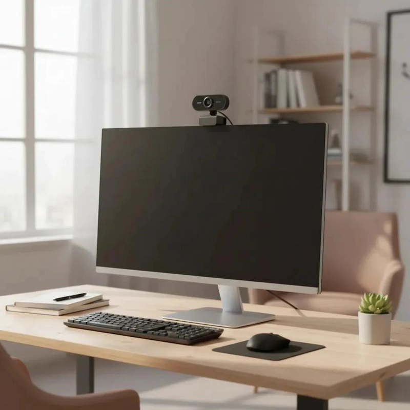 CAMARA WEB USB 720P CON MICROFONO INTEGRADO PARA PC - 5