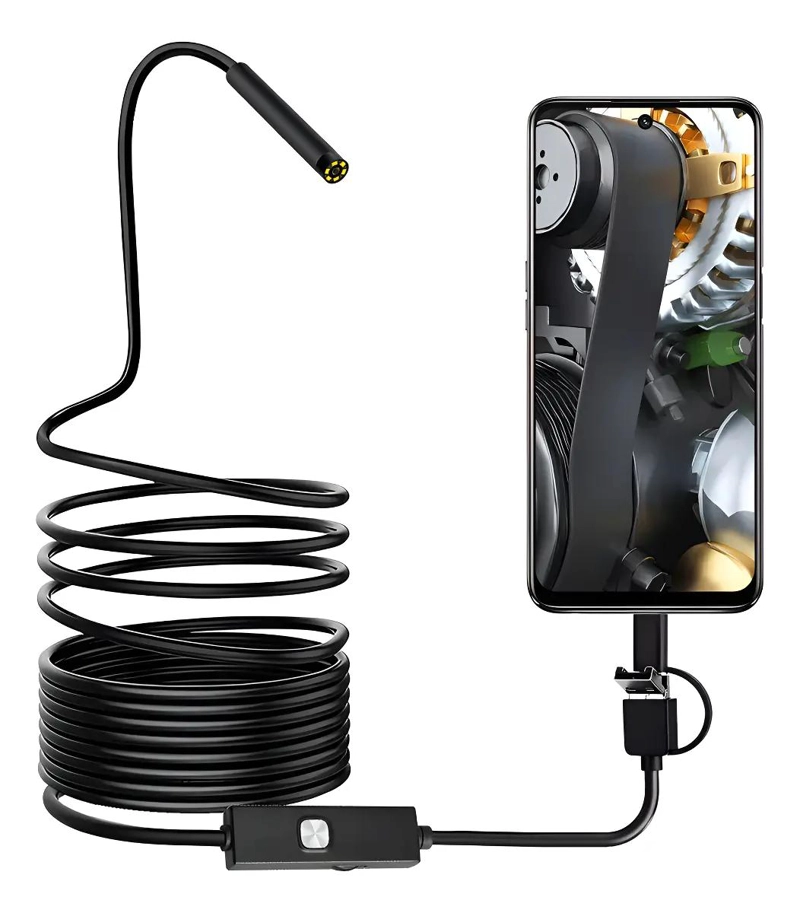 CAMARA ENDOSCOPICA USB 5M PARA INSPECCION Y VIGILANCIA - 1