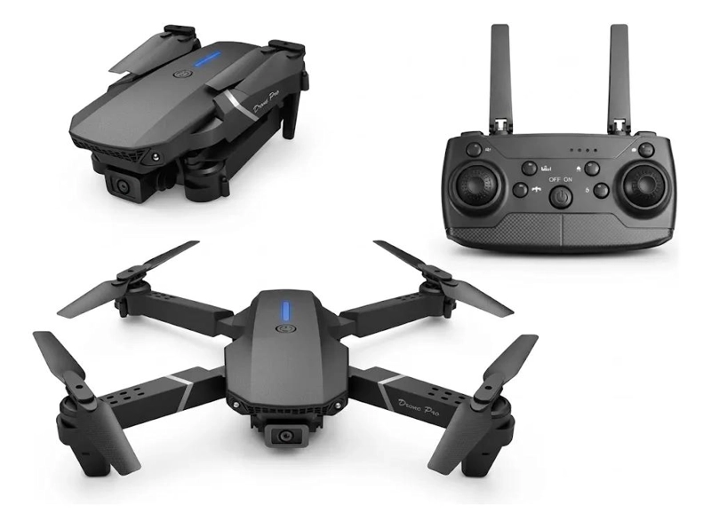 DRON PLEGABLE CON DOBLE CAMARA Y TRANSMISION EN VIVO - 1