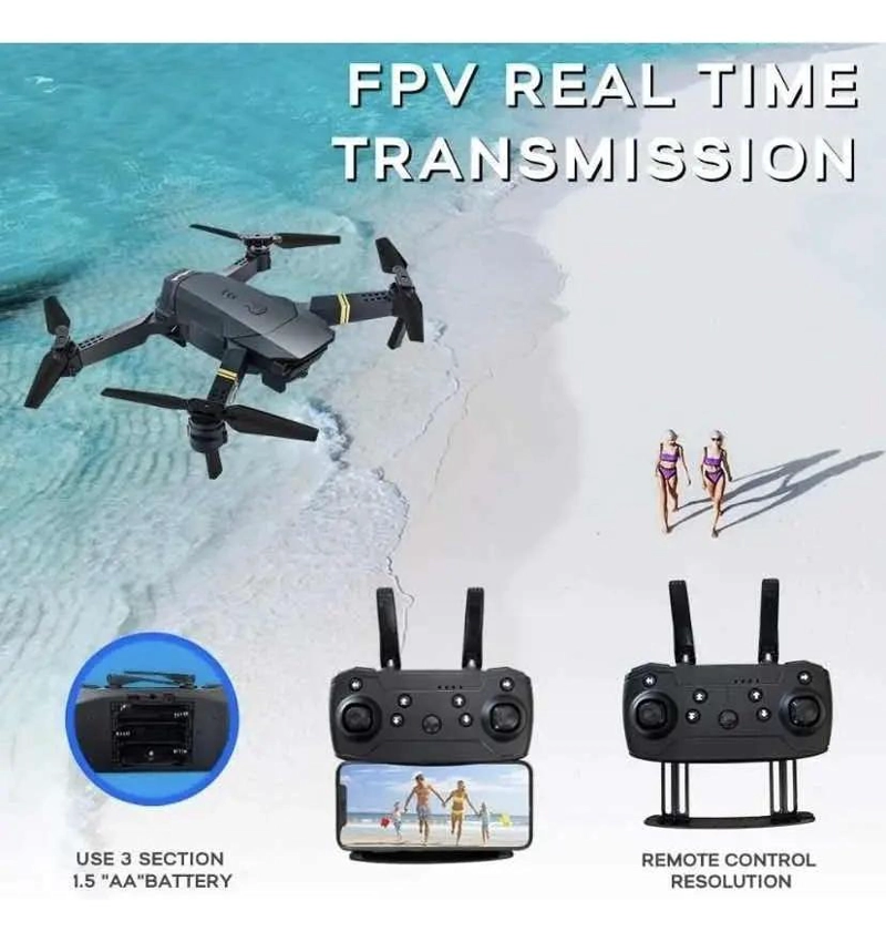 DRON 4K CON CAMARA DUAL Y CONTROL REMOTO ERGONOMICO - 3