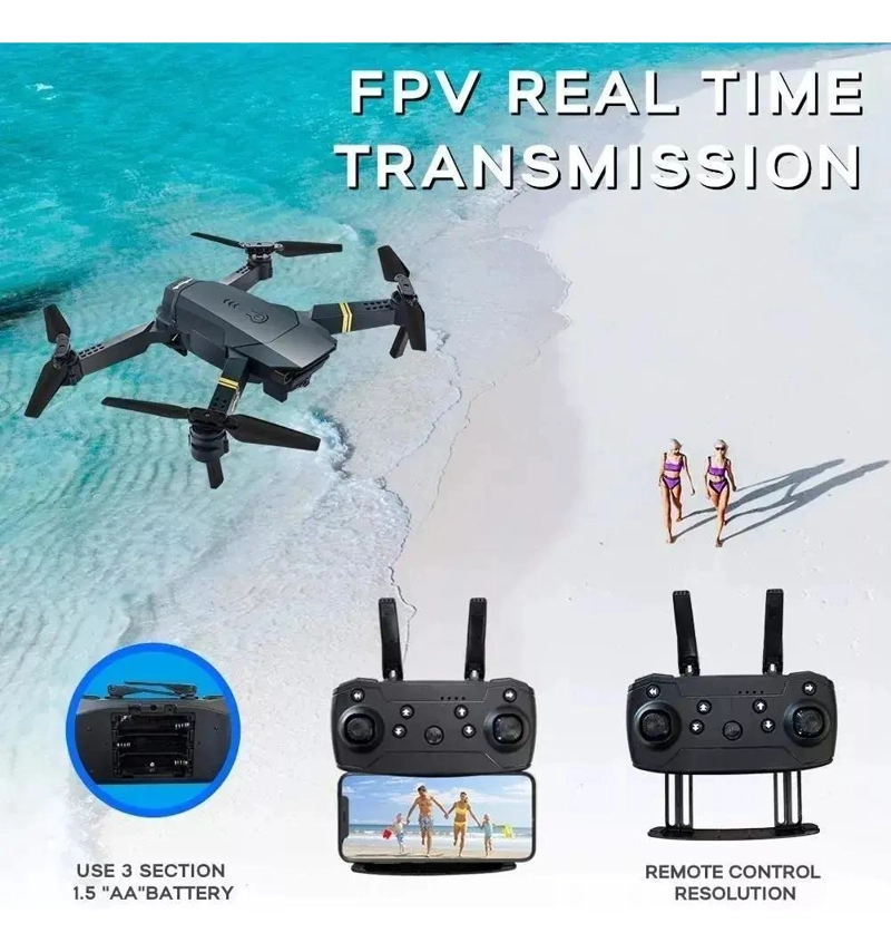 DRON 4K CON CAMARA DUAL Y CONEXION WIFI PARA AVENTURA - 3
