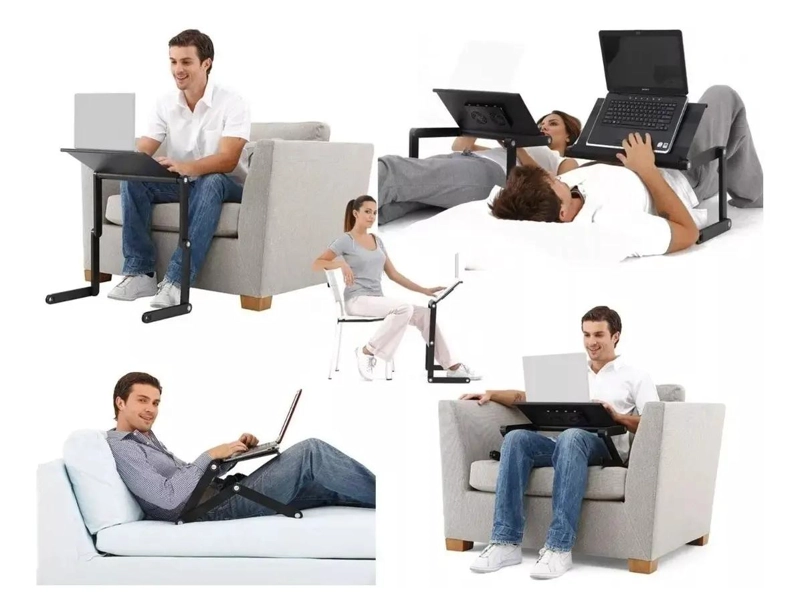 MESA PLEGABLE MULTIFUNCIONAL CON VENTILADOR USB Y SOPORTE - 3