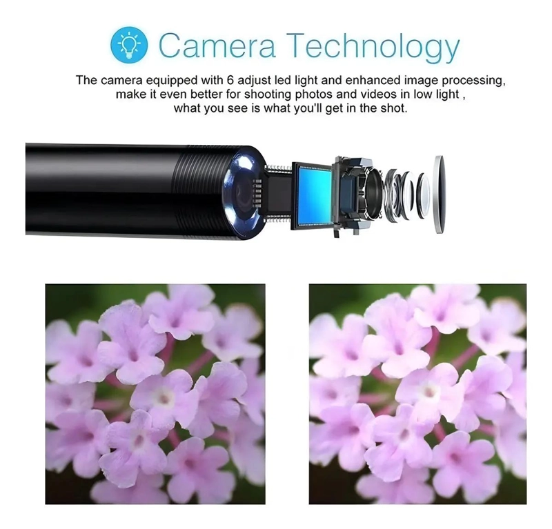CAMARA ENDOSCOPICA FLEXIBLE USB DE 5 METROS PARA INSPECCION - 10