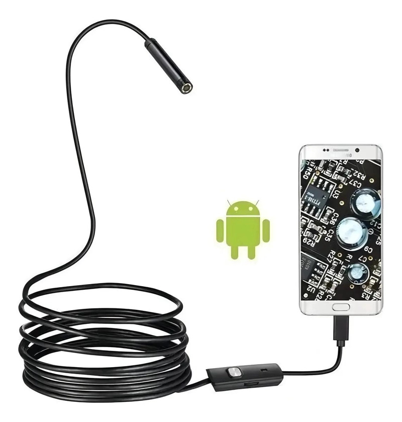 CAMARA ENDOSCOPICA FLEXIBLE USB DE 5 METROS PARA INSPECCION - 5