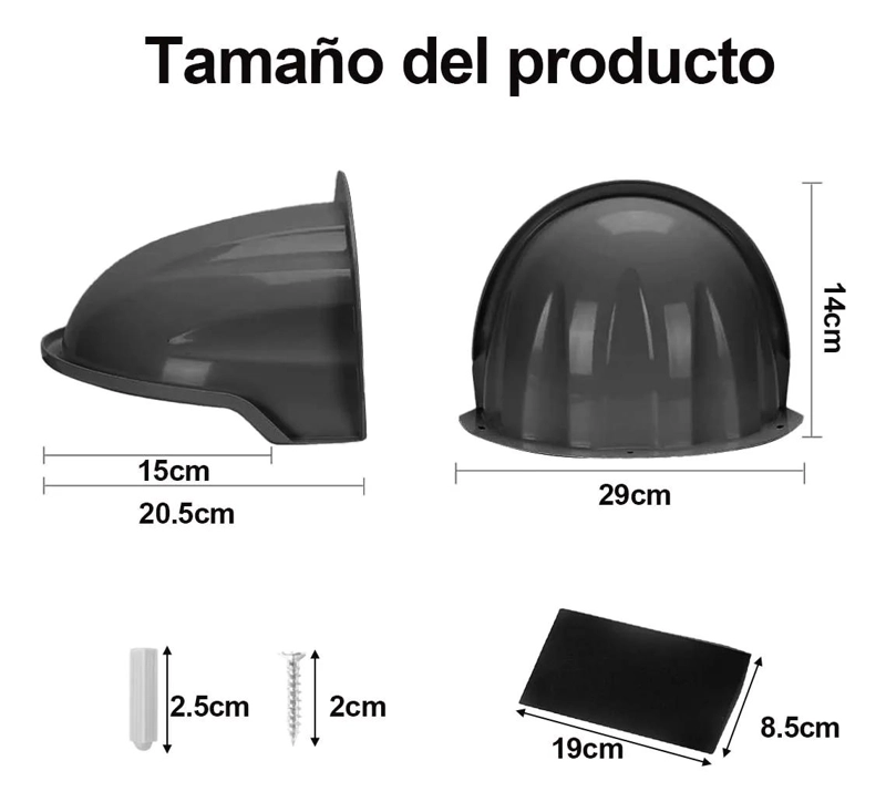 CUBIERTA DE PROTECCION PARA CAMARA DE SEGURIDAD RESISTENTE AL AGUA - 2