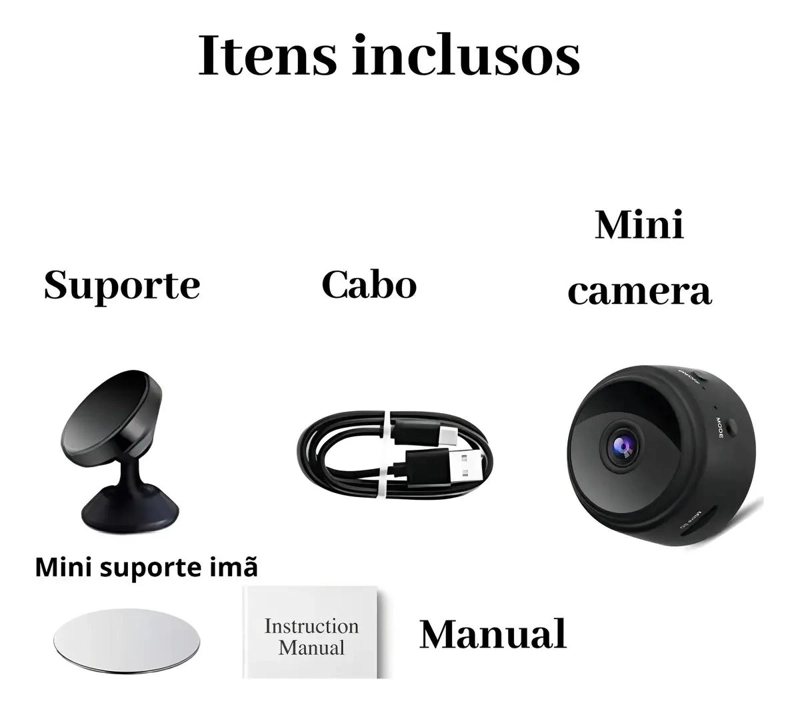 CAMARA ESPIA WIFI VISION NOCTURNA HD 1080P RECARGABLE - 10