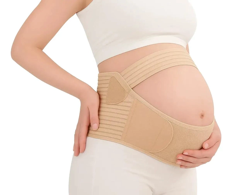 FAJA PRENATAL BEIGE PARA EMBARAZADAS DE TALLA L - 1
