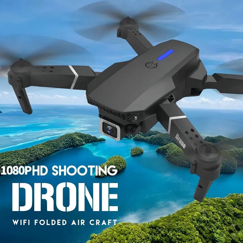 DRON INFANTIL E88 CON CAMARA HD 1080MP Y CONTROL REMOTO - 3